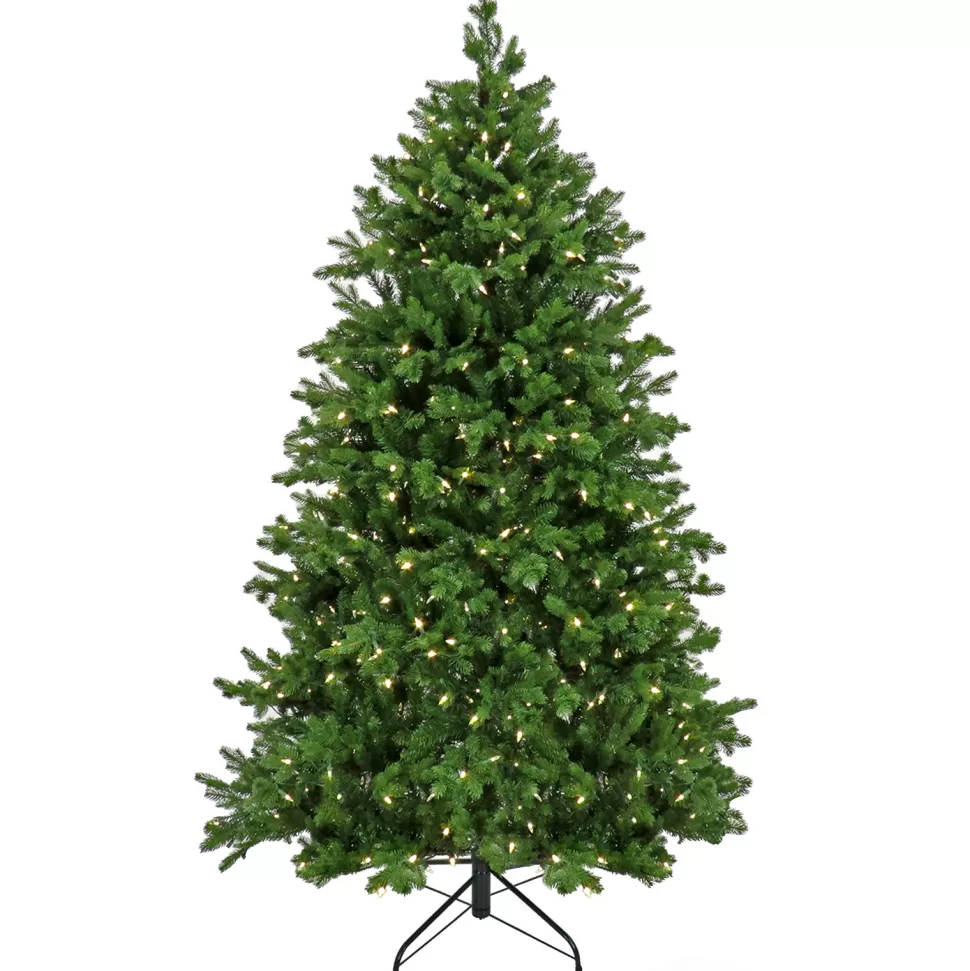 Discount National Tree Company 108" H Green Most Realistic Artificial Fir Christmas Tree With 1200 Led Lights
