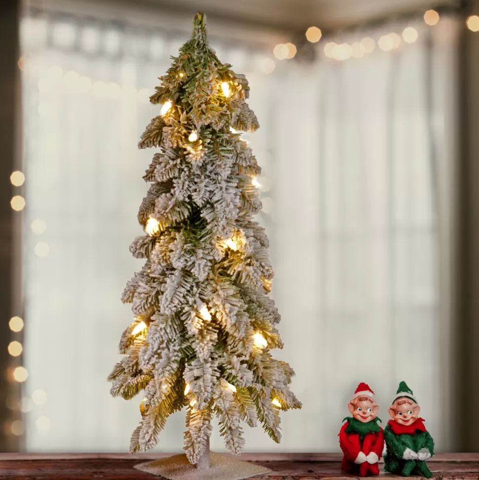 Sale Sand & Stable 24" White Christmas Tree With 50 Clear Lights