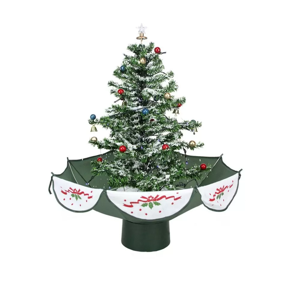 Sale Northlight Seasonal 2.5' Pre-Lit Musical Snowing Artificial Christmas Tree - White Led Lights
