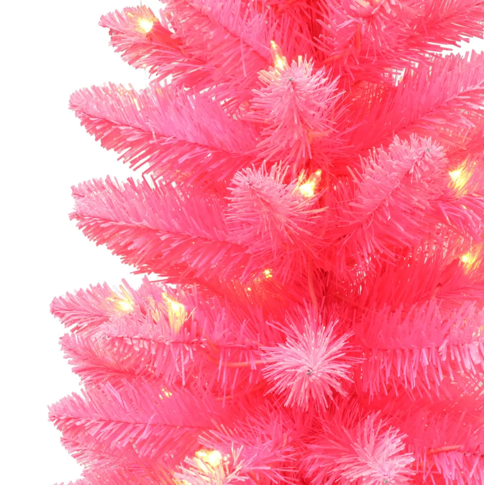 Cheap The Holiday Aisle 36" H Pink Fir Christmas Tree With 50 Lights