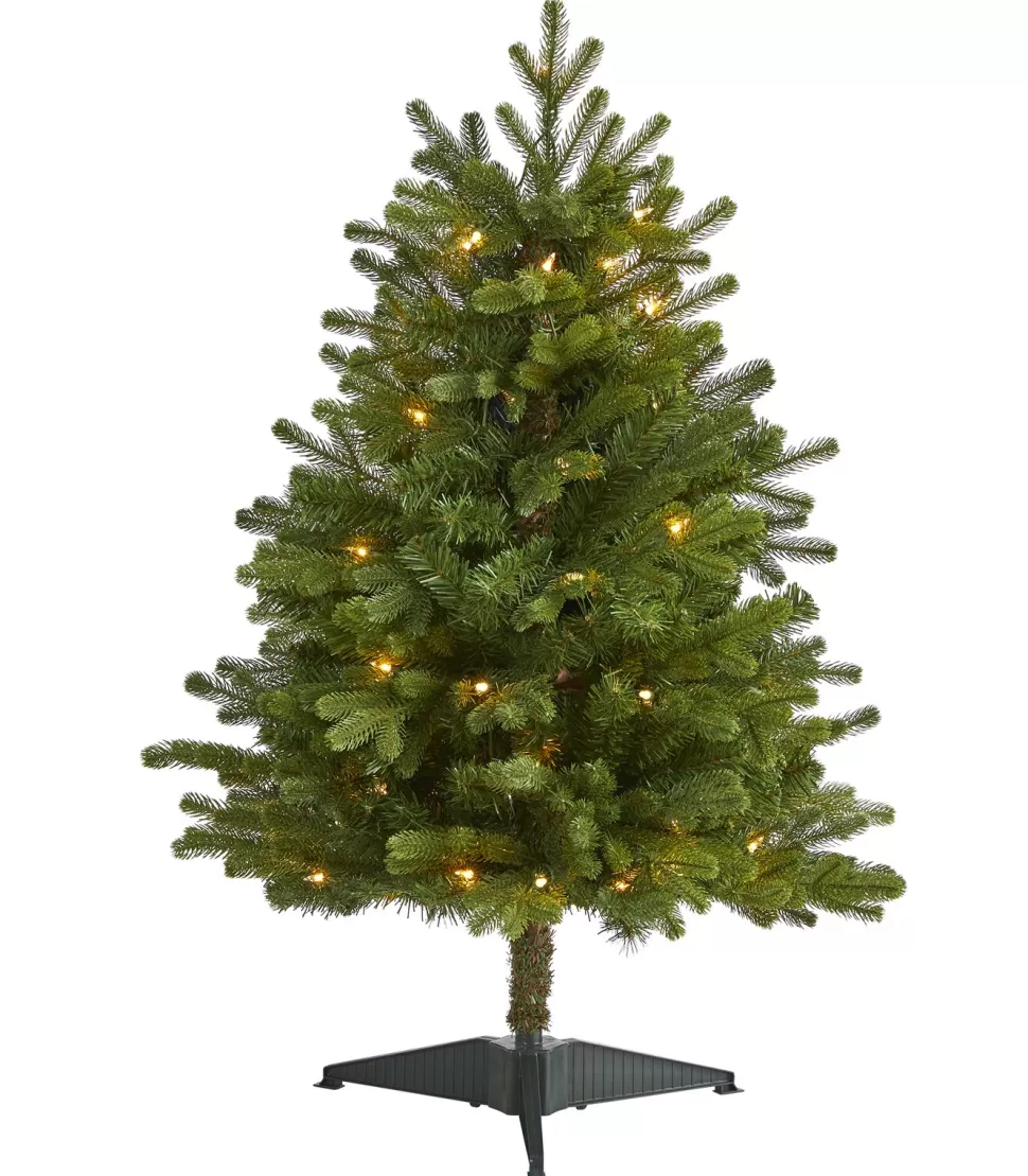 Hot The Holiday Aisle 3' Green Fir Artificial Christmas Tree With 50 Clear Lights