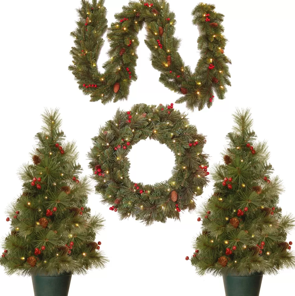 Cheap The Holiday Aisle 3" Green Fir Artificial Christmas Tree With Clear Lights