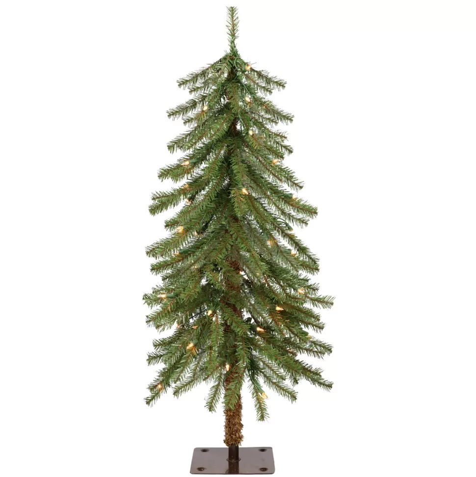 Best The Holiday Aisle 3' H Green Pine Christmas Tree With 50 Lights