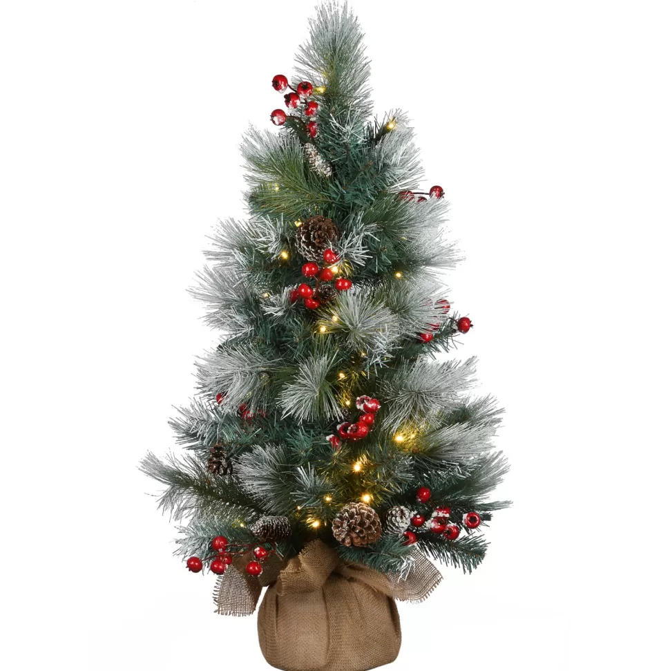 Discount Trinx 3' Lighted Artificial Pine Christmas Tree