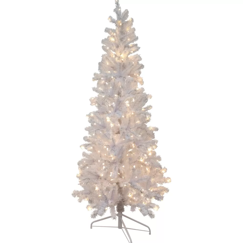 Sale Northlight Seasonal 3' Pre-Lit Woodbury White Pine Slim Artificial Christmas Tree Clear Lights