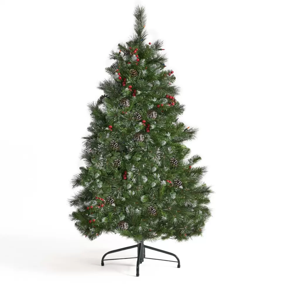 Hot The Holiday Aisle 4.5' Green Spruce Artificial Christmas Tree With 200 Multi-Colored Lights