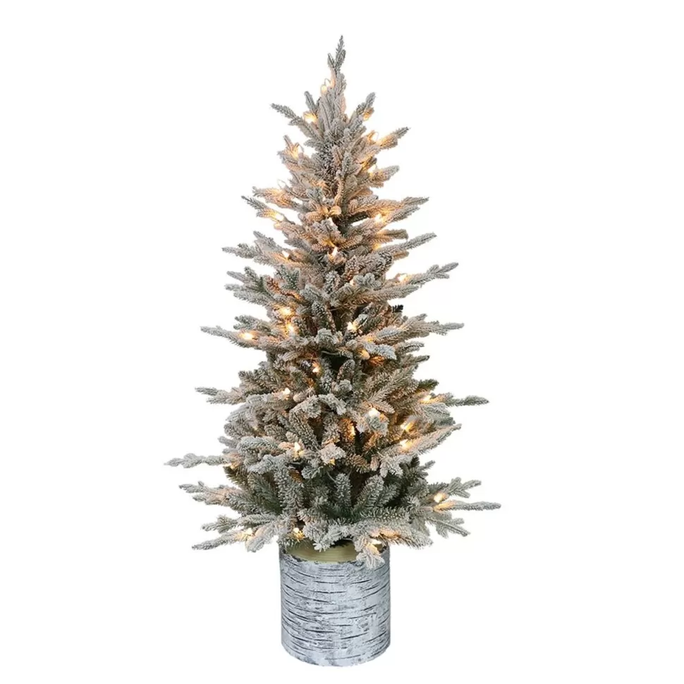 Shop The Holiday Aisle 4.5' Lighted Artificial Fir Christmas Tree - Stand Included