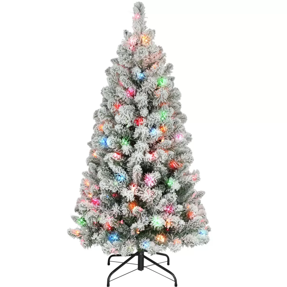 Shop The Holiday Aisle 4.5' Lighted Artificial Pine Christmas Tree - Stand Included