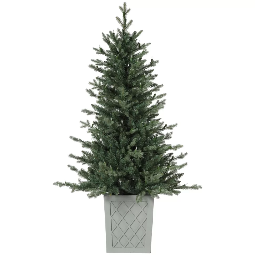 Online Haute Decor 4'6" H Green Realistic Spruce Artificial Christmas Tree With 200 Led Lights