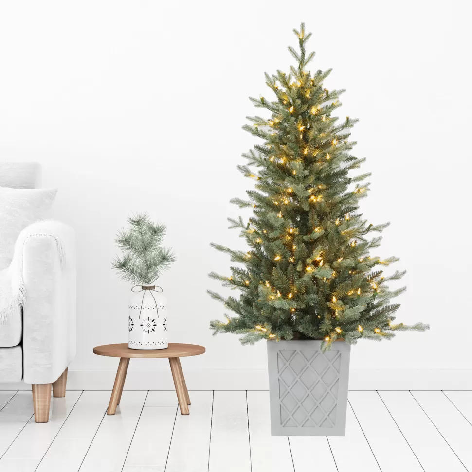 Online Haute Decor 4'6" H Green Realistic Spruce Artificial Christmas Tree With 200 Led Lights
