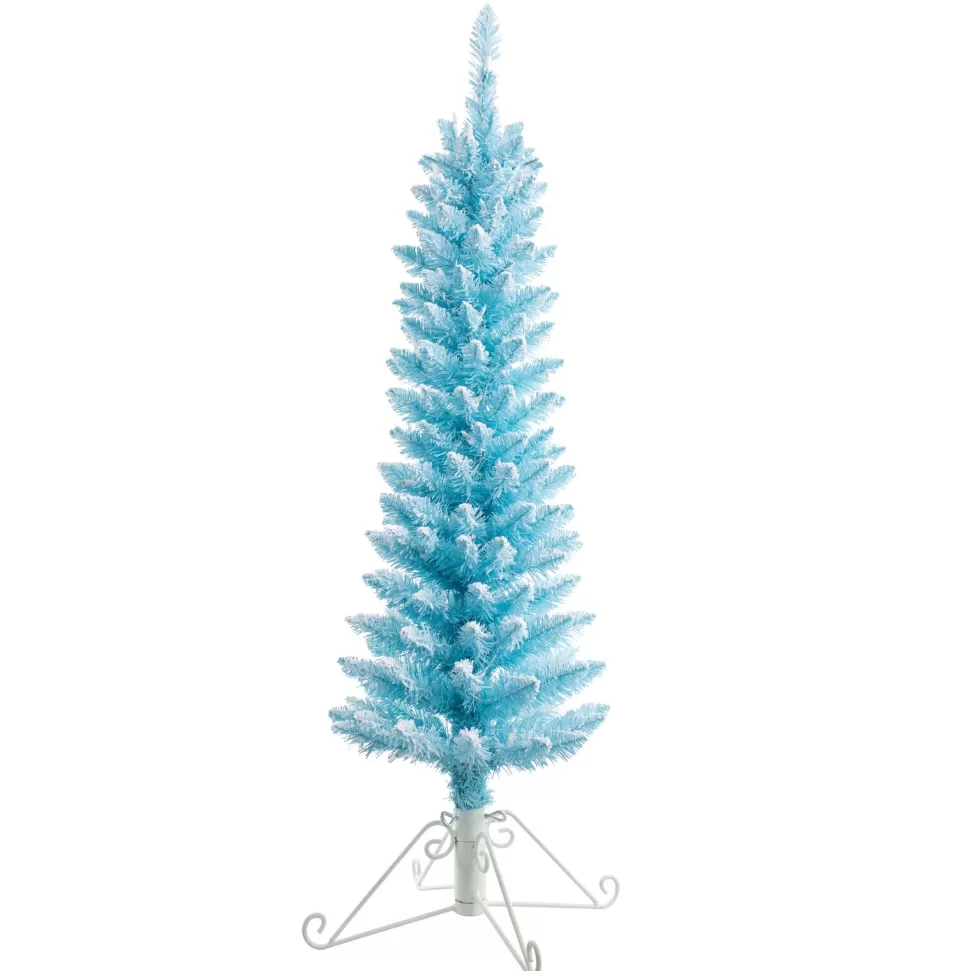 Best Sale The Holiday Aisle 4' Blue Fir Artificial Christmas Tree With 50 White Lights