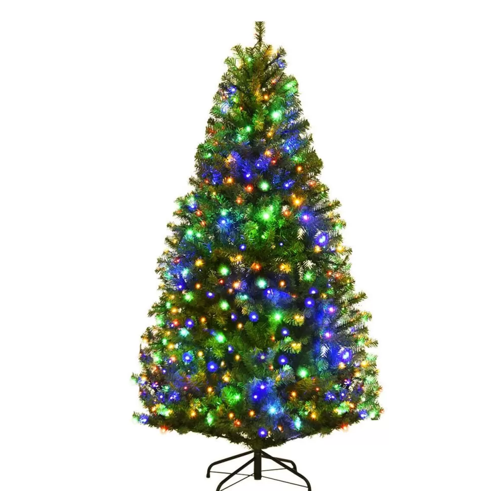Fashion The Holiday Aisle 4' Green Pine Artificial Christmas Tree With 100 Multi-Color Lights