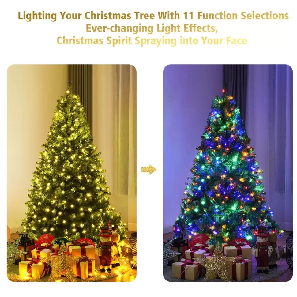 Fashion The Holiday Aisle 4' Green Pine Artificial Christmas Tree With 100 Multi-Color Lights