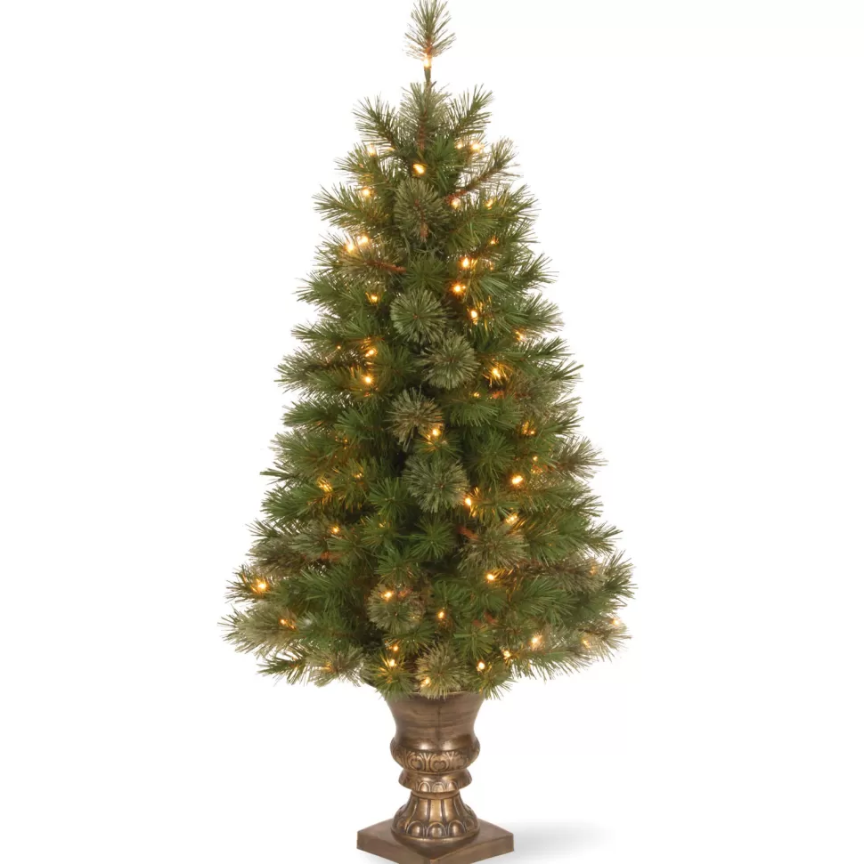 Store Charlton Home 4' Green Spruce Artificial Christmas Tree With 100 Clear/White Lights