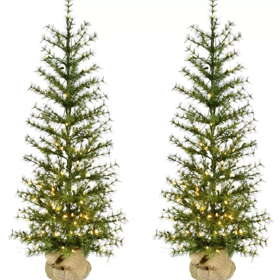 Flash Sale The Holiday Aisle 4' Lighted Artificial Fir Christmas Tree - Stand Included