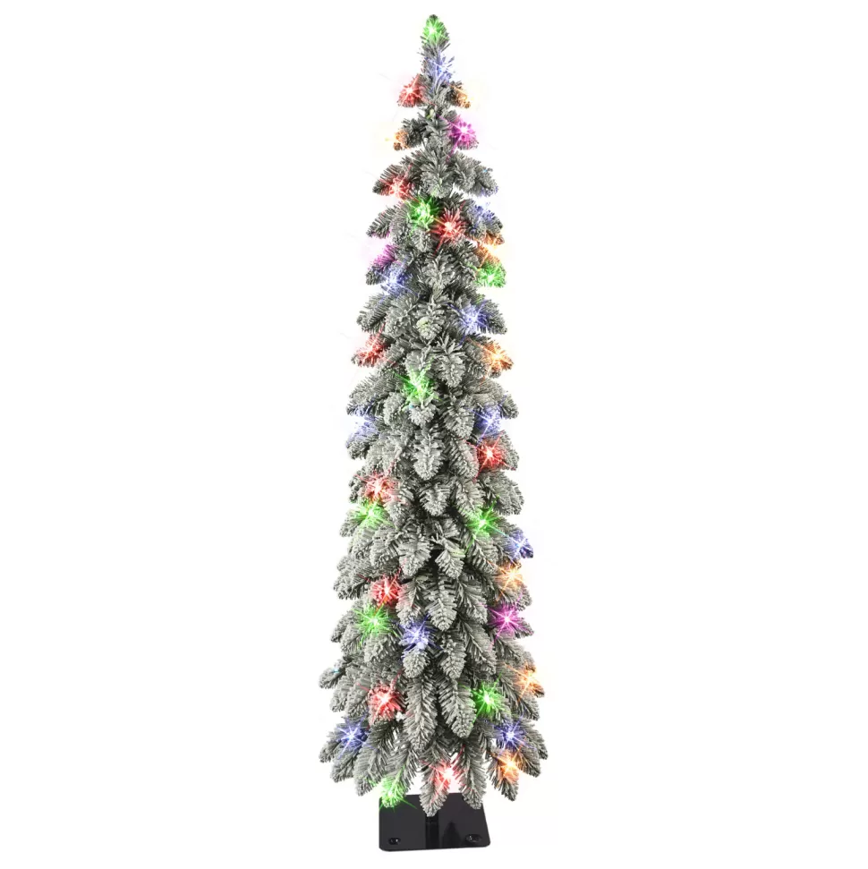 Shop The Holiday Aisle 4' Lighted Artificial Pine Christmas Tree - Stand Included