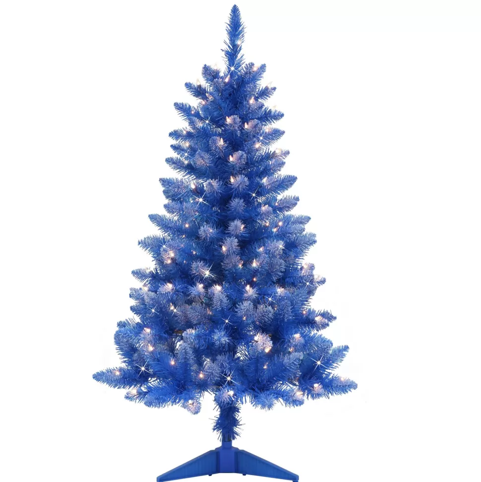 Cheap The Holiday Aisle 4' Lighted Artificial Spruce Christmas Tree - Stand Included