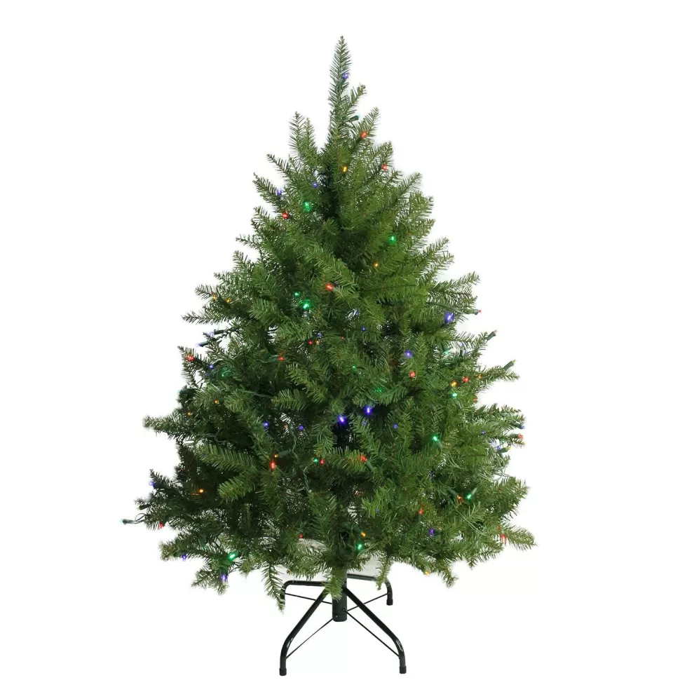 Flash Sale Northlight Seasonal 4' Pre-Lit Full Northern Pine Artificial Christmas Tree - Multicolor Led Lights