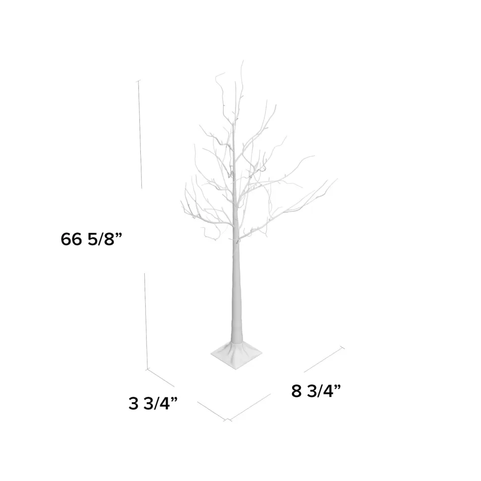 Sale Greyleigh 5' 6" H Slender Brown Pine Christmas Tree With 88 Led Lights