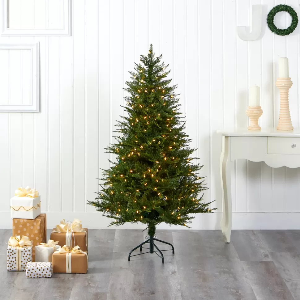Hot The Holiday Aisle 5' Green Fir Artificial Christmas Tree With 250 Clear Lights