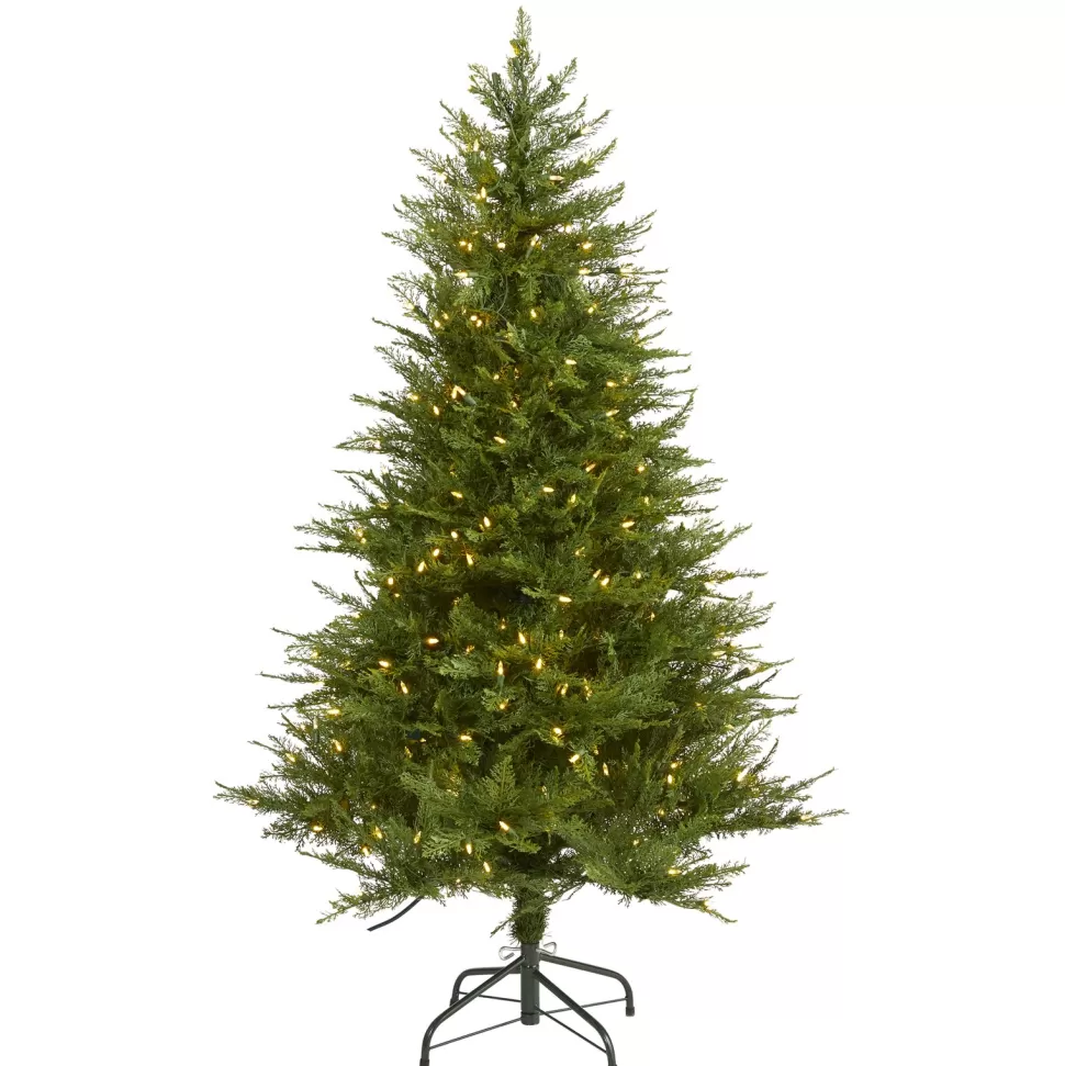 Hot The Holiday Aisle 5' Green Fir Artificial Christmas Tree With 250 Clear Lights