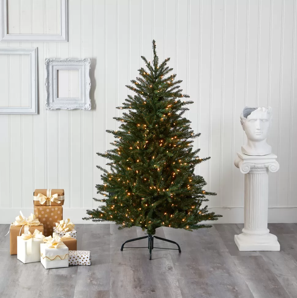Flash Sale The Holiday Aisle 5' Green Fir Artificial Christmas Tree With 350 Clear Lights