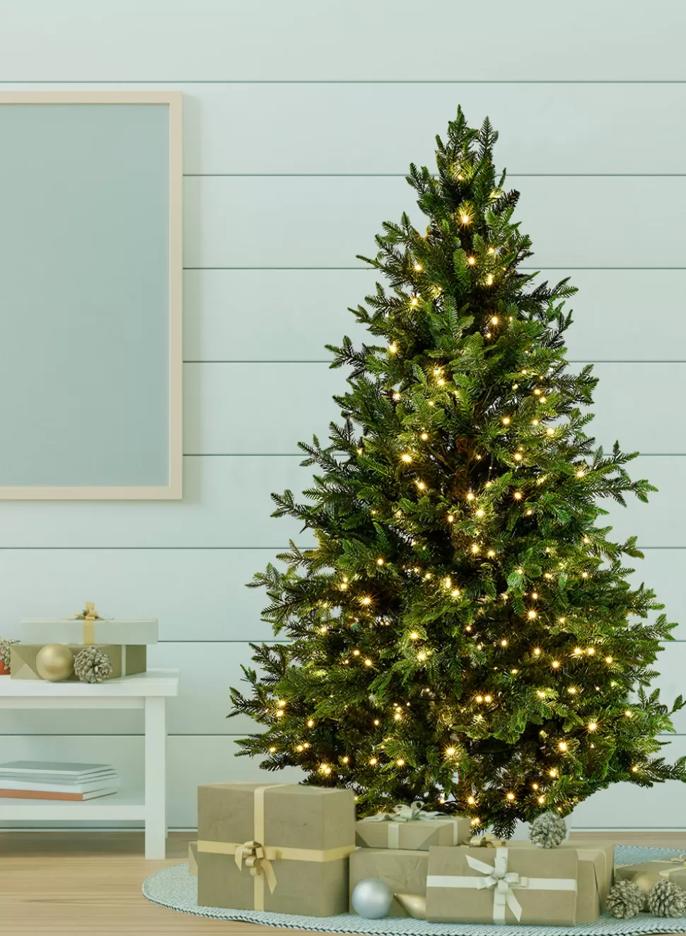 Online The Holiday Aisle 5' H Green Most Realistic Artificial Pine Cashmere Christmas Tree With 450 Led