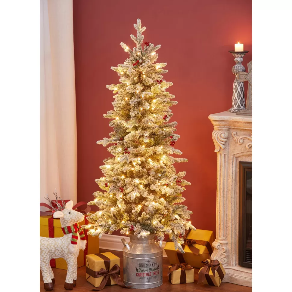 Store Sand & Stable 5' H Slender Green Realistic Artificial Christmas Tree With 150 Lights Led