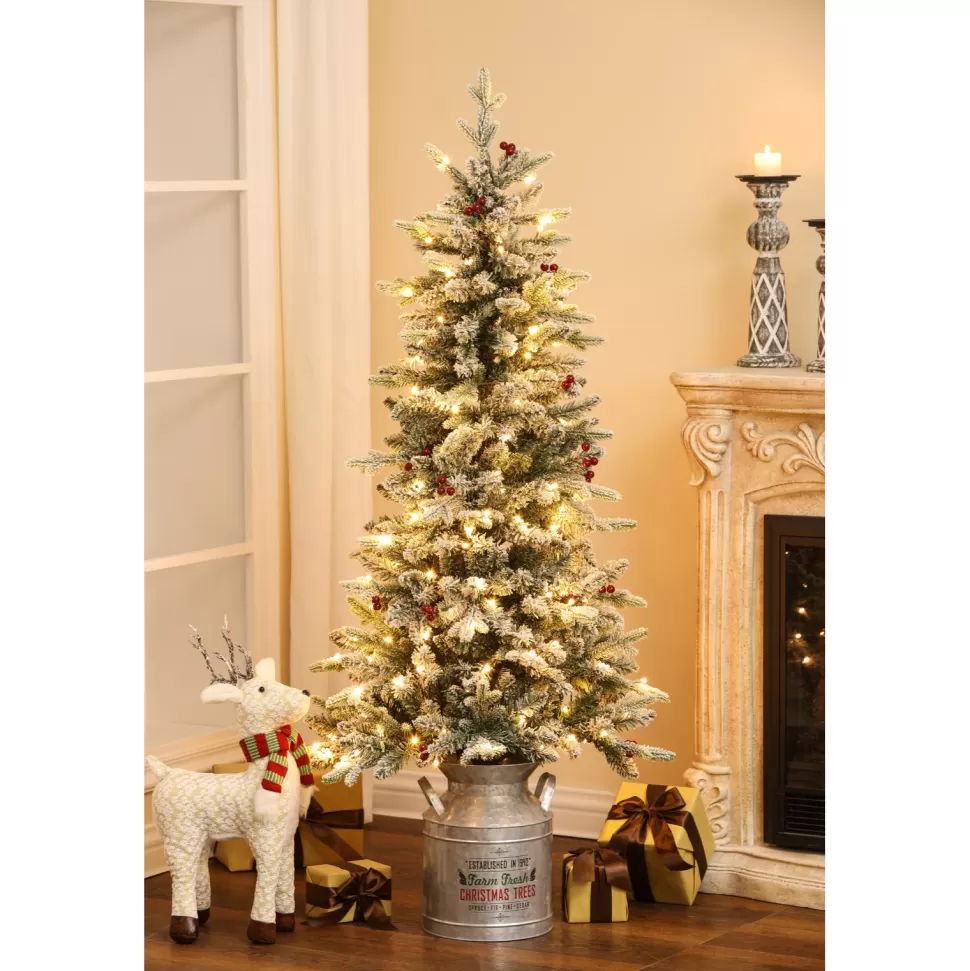 Store Sand & Stable 5' H Slender Green Realistic Artificial Christmas Tree With 150 Lights Led