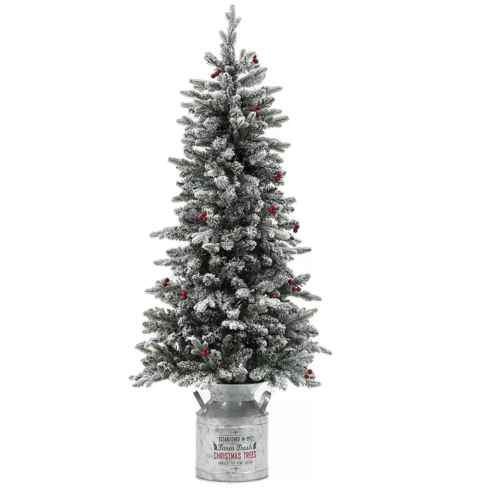 Store Sand & Stable 5' H Slender Green Realistic Artificial Christmas Tree With 150 Lights Led
