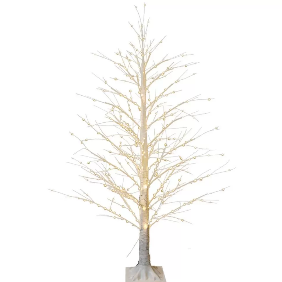 Cheap Kurt Adler 5' H Slender Yellow Artificial Christmas Tree With 560 Led Lights