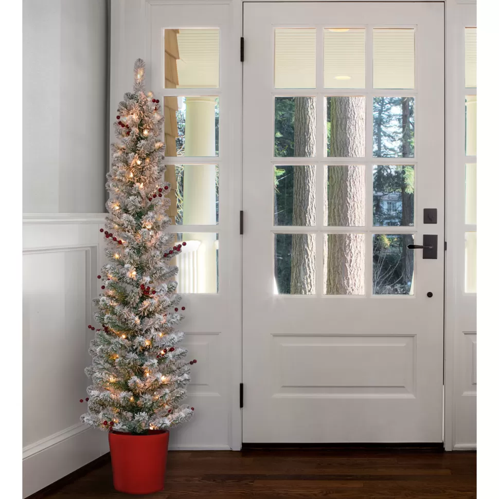 Cheap The Twillery Co. 5' White Fir Artificial Christmas Tree With 70 White Lights