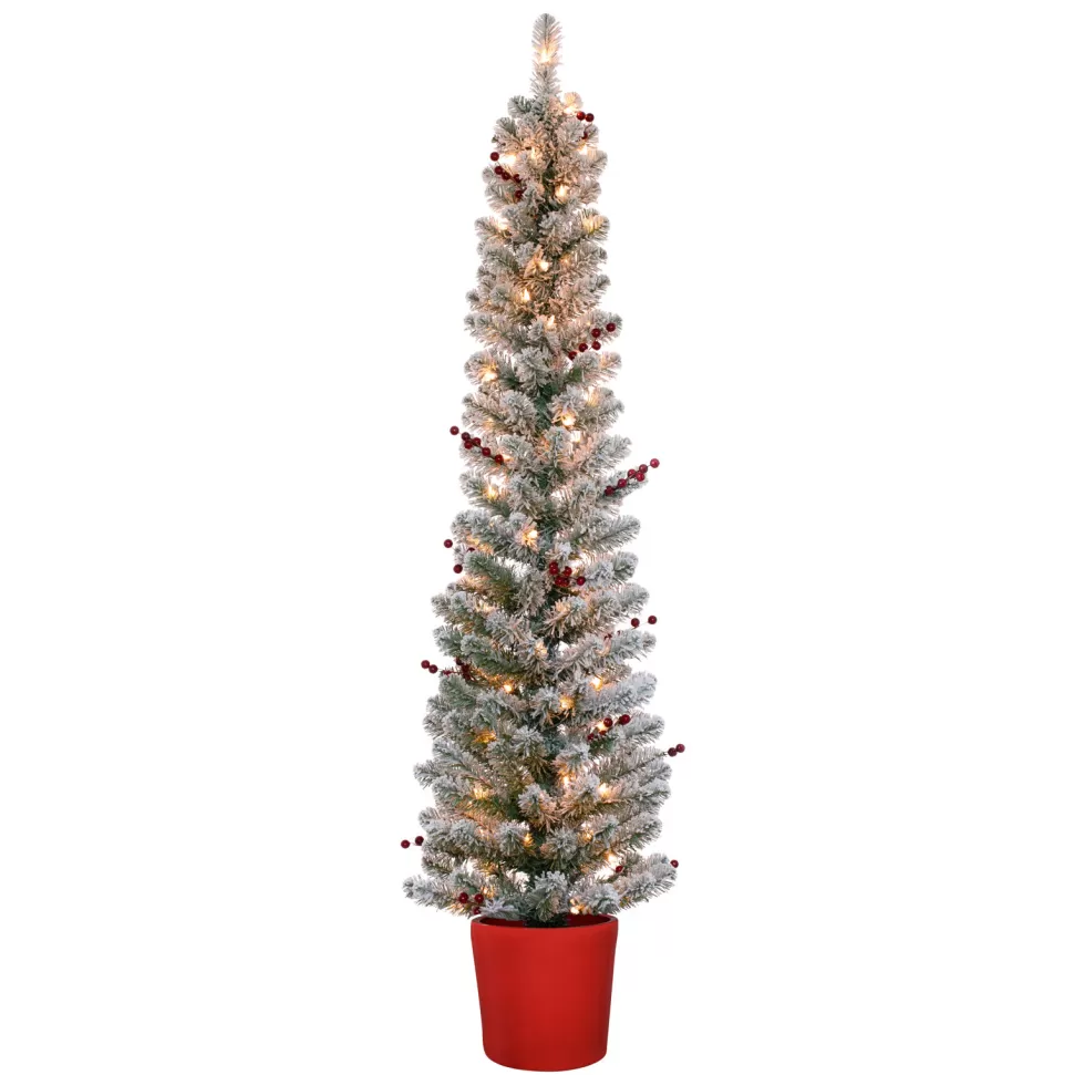 Cheap The Twillery Co. 5' White Fir Artificial Christmas Tree With 70 White Lights
