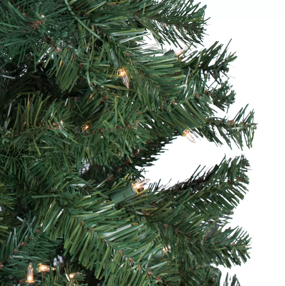 Cheap The Holiday Aisle 6.5' Green Pine Artificial Christmas Tree With 200 Multicolored