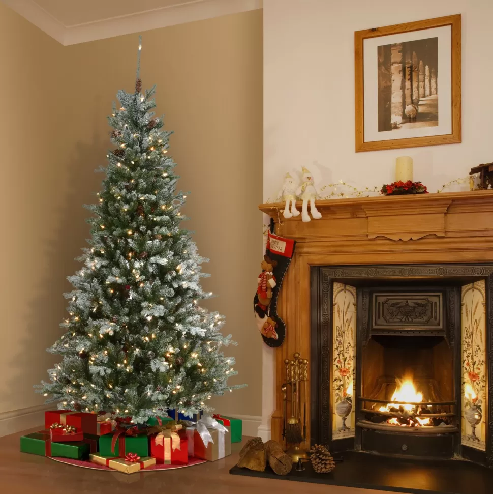 Discount The Holiday Aisle 6'6" Green Spruce Artificial Christmas Tree With 400 Clear/White Lights