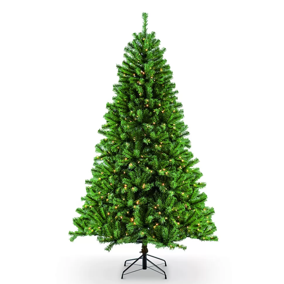 Best The Holiday Aisle 6'6" H Green Fir Christmas Tree With 400 Lights