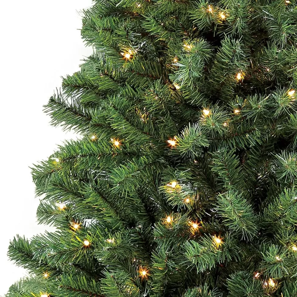 Online The Holiday Aisle 6'6" H Slender Green Pine Christmas Tree With 250 Lights