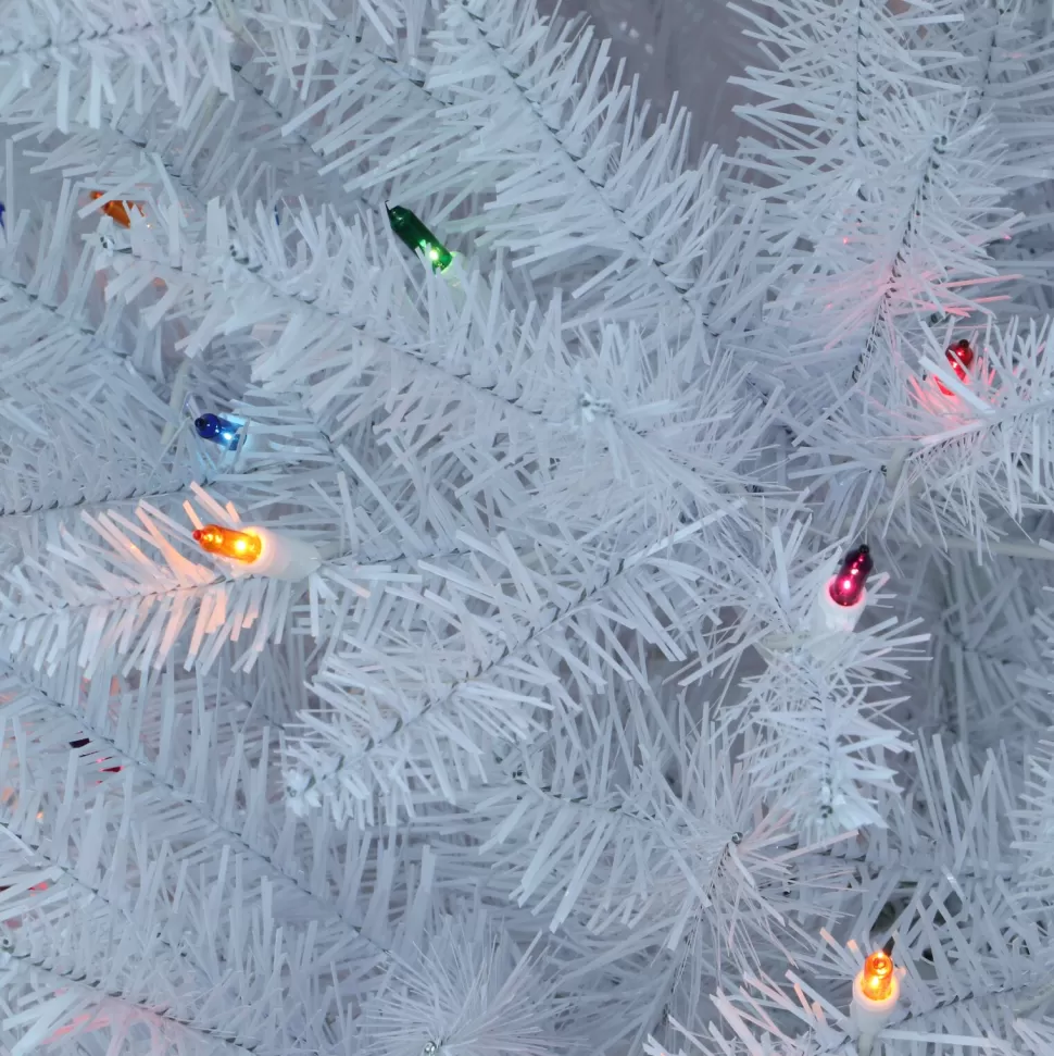 Cheap The Holiday Aisle 6'6" H Slender White Fir Christmas Tree With 250 Lights