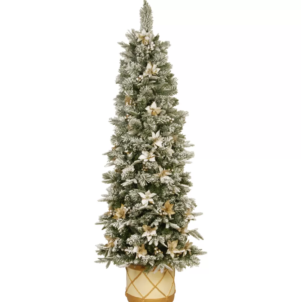 Best Sale Three Posts 6' Green Fir Artificial Flocked/Frosted Christmas Tree With 200 Lights