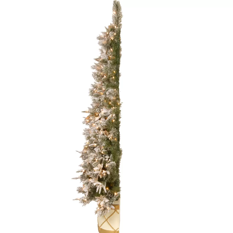 Best Sale Three Posts 6' Green Fir Artificial Flocked/Frosted Christmas Tree With 200 Lights