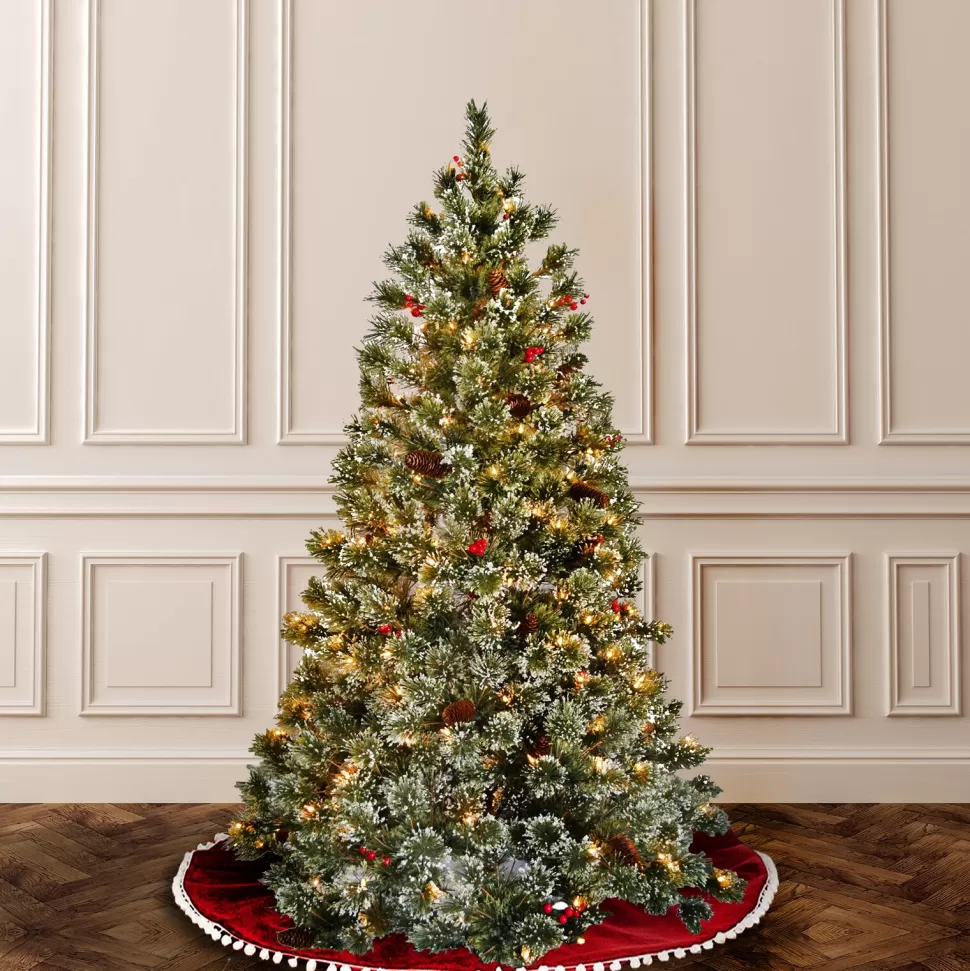 Online The Holiday Aisle 6' H Green Artificial Pine Cashmere Christmas Tree With 200 Lights