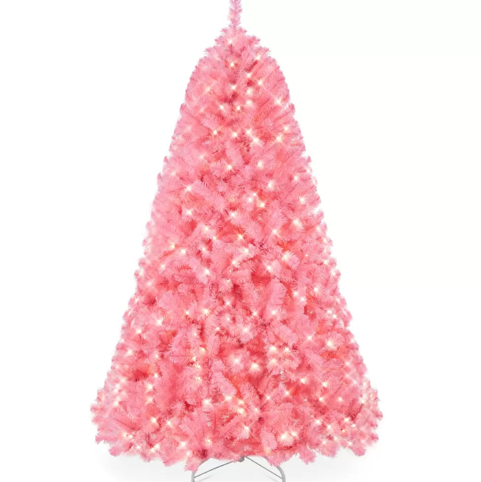 Fashion The Holiday Aisle 6' H Pink Pine Christmas Tree With Twinkling Lights