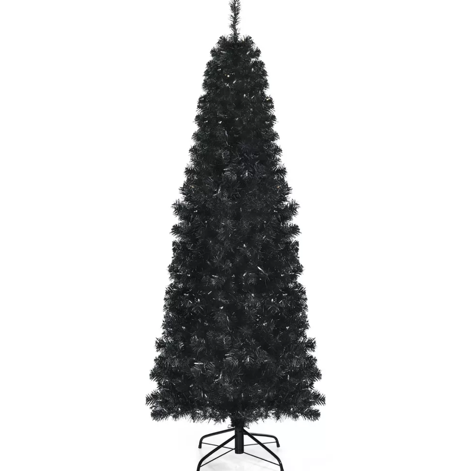 Outlet The Holiday Aisle 6' H Slender Back Spuce Christmas Tree With 300 Led Lights