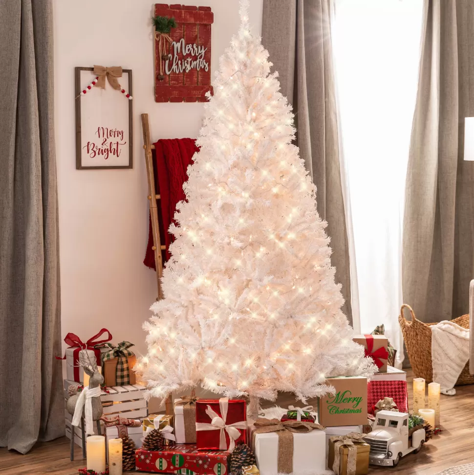 Flash Sale The Holiday Aisle 6' White Pine Artificial Christmas Tree With 250 Clear/White Lights