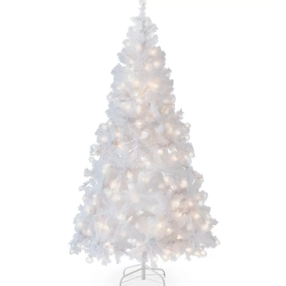 Flash Sale The Holiday Aisle 6' White Pine Artificial Christmas Tree With 250 Clear/White Lights