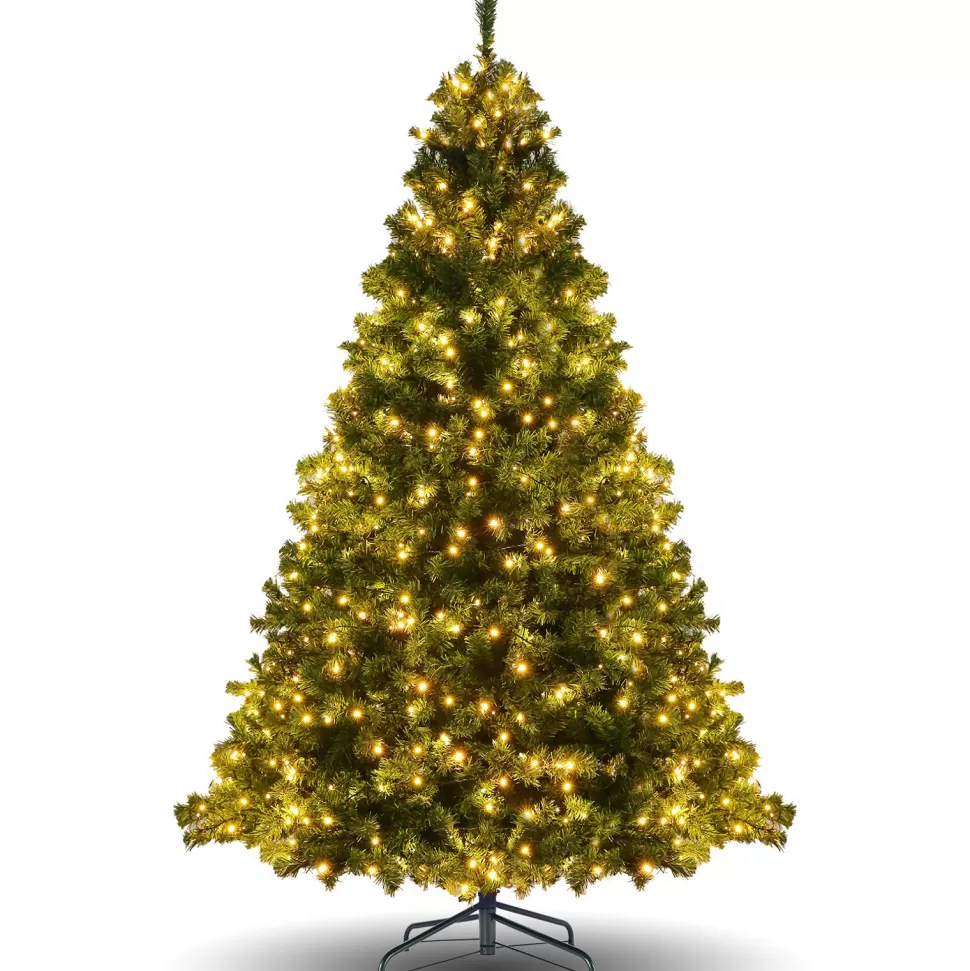 Cheap The Holiday Aisle 70.87" Green Spruce Christmas Tree With 300 Led Lights