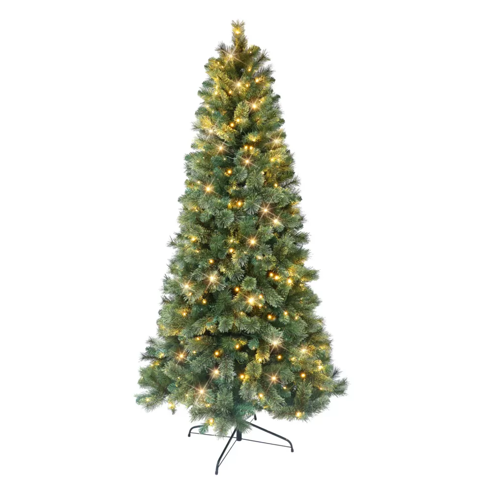 Clearance The Holiday Aisle 72" H Green Pine Christmas Tree With 250 Led Color Changing/Combination Lights