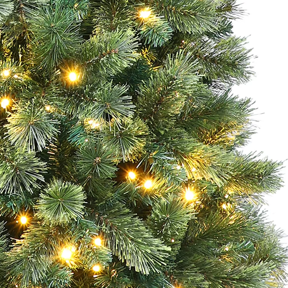 Clearance The Holiday Aisle 72" H Green Pine Christmas Tree With 250 Led Color Changing/Combination Lights