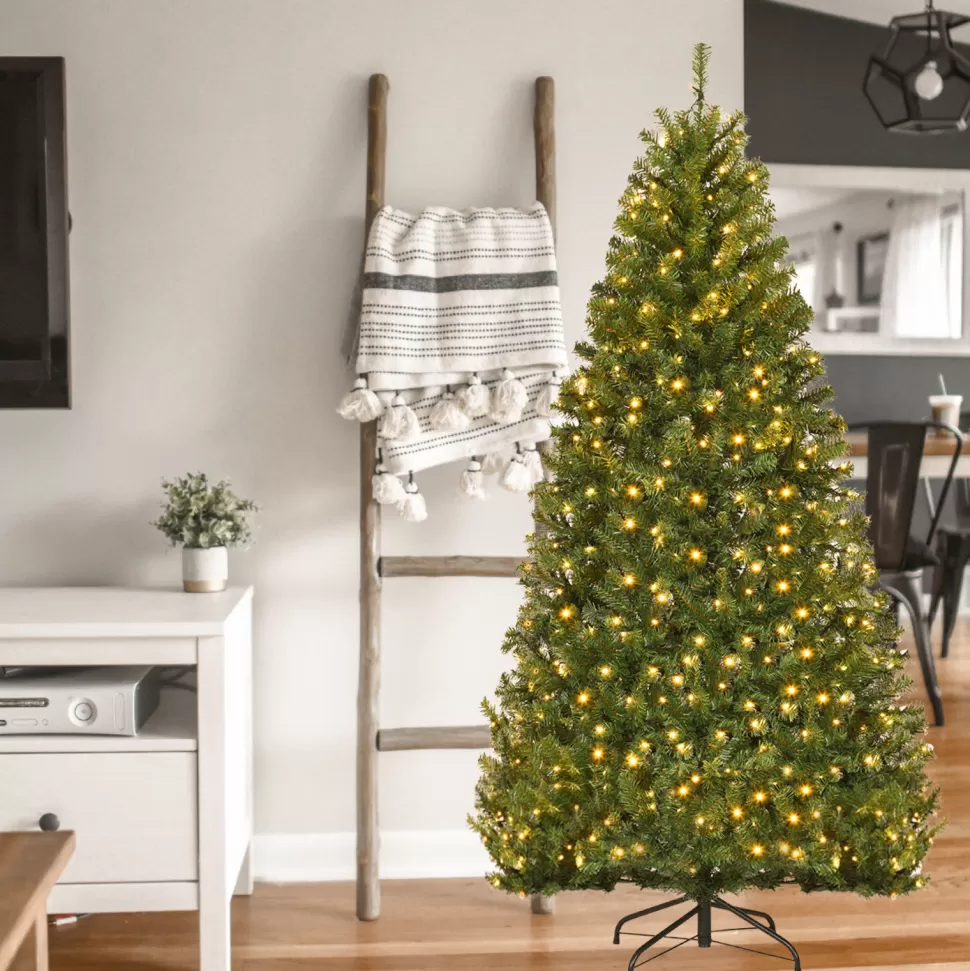 Outlet The Holiday Aisle 72" H Green Pine Christmas Tree With 350 Led Lights