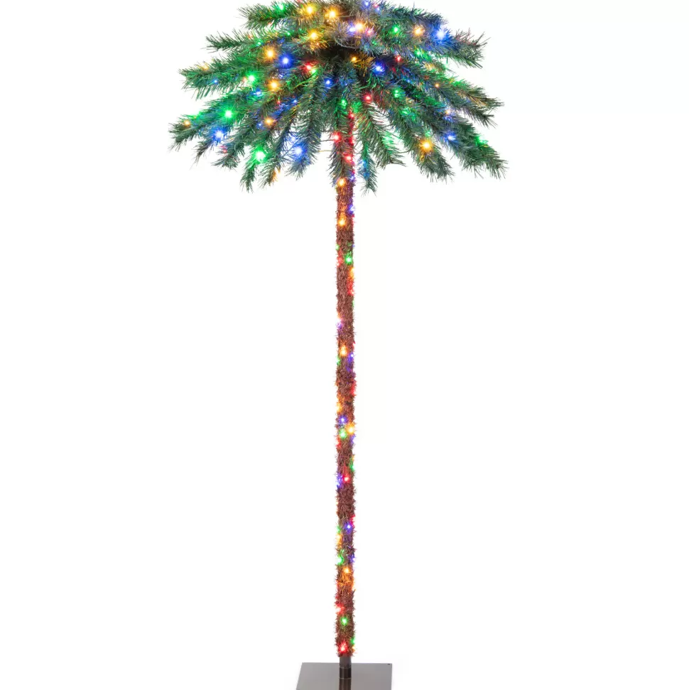 Fashion The Holiday Aisle 72" H Green Tropical Christmas Tree With 210 Led Lights